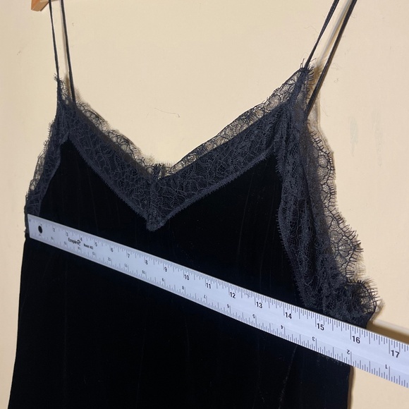 All Saints Black Lace Trim Cami Top - Picture 4 of 5